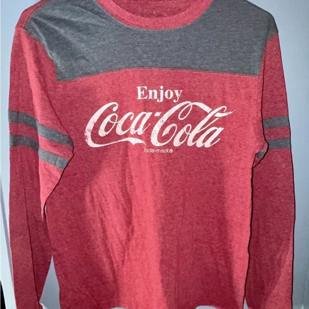 Coca-Cola Red and Gray Logo Shirt